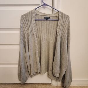 American Eagle Gray Cardigan Oversized Fit Size M